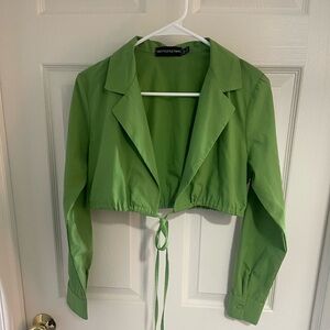 Long sleeve cropped blouse